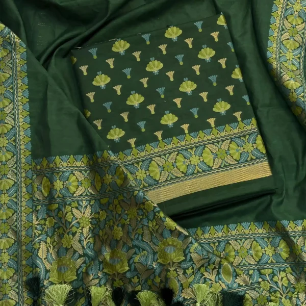 PURE JAMDANI SUIT SET (Green)